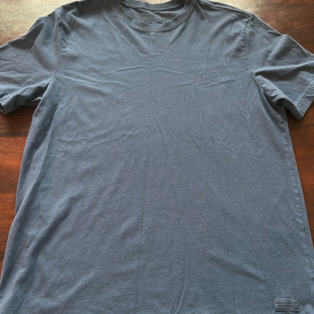 Life is Good solid navy tee-large